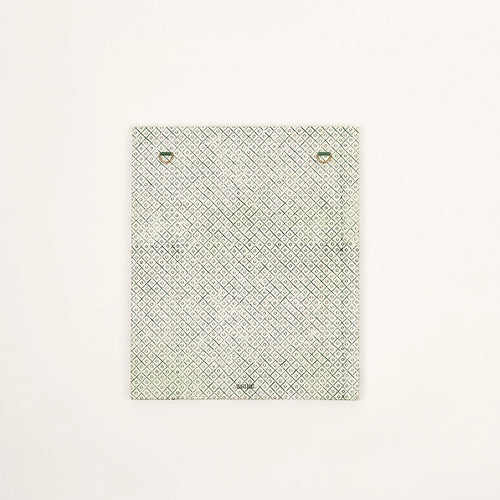 Block Printed Wall Picture Frame - Green Blooming Trellis